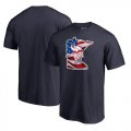 Minnesota Vikings Navy NFL Pro Line by Fanatics Branded Banner State T-Shirt