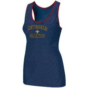 Nike New Orleans Saints Heart & Soul Tri-Blend Racerback stretch Tank Top Blue