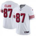 Nike 49ers #87 Dwight Clark White Color Rush Vapor Untouchable Limited Jersey