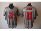 Nike NFL Atlanta Falcons #11 Julio Jones Grey Shadow Jerseys