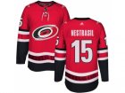 Men Adidas Carolina Hurricanes #15 Andrej Nestrasil Authentic Red Home NHL Jersey