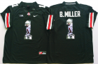 Ohio State Buckeyes 1 B.Miller Black Portrait Number College Jersey