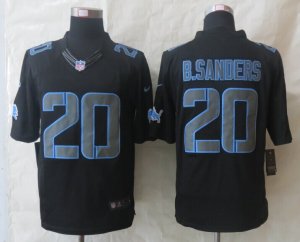 Nike Detroit Lions #20 B.Sanders black Jerseys(Impact Limited)