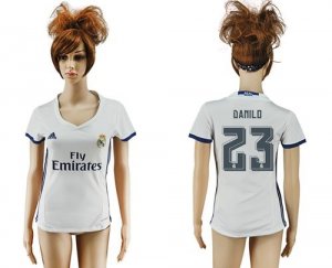 Womens Real Madrid #23 Danilo Home Soccer Club Jersey