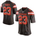 Nike Browns #23 Joe Haden Brown Team Color Men Stitched NFL New Elite Jersey