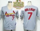 2011 world series mlb st.louis cardinals #7 HOLLIDAY Grey