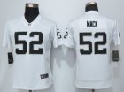 Women New Nike Oakland Raiders #52 Mack White Jerseys