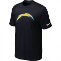 Nike San Diego Chargers Sideline Legend Authentic Logo T-Shirt Black