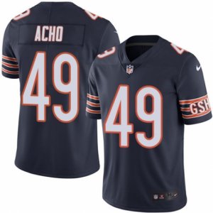 Mens Nike Chicago Bears #49 Sam Acho Limited Navy Blue Rush NFL Jersey