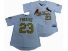 mlb St.Louis Cardinals #23 David Freese White[2011 World Series Champions]