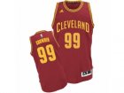 Men Adidas Cleveland Cavaliers #99 Jae Crowder Swingman Wine Red Road NBA Jersey