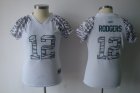 women nfl Green Bay Packers #12 rodgers zebra field flirt fashion white[zebra]