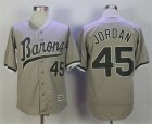 Birmingham Barons #45 Michael Jordan Gray Stitched Movie Baseball Jersey