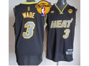 nba miami heat #3 wade black[2013 new][2013 finals]