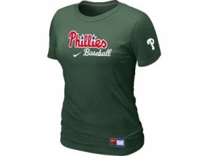 women Philadelphia Phillies Nike D.Green Short Sleeve Practice T-Shirt