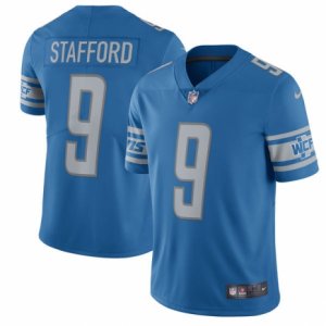 Mens Detroit Lions #9 Matthew Stafford Nike Blue 2017 Limited Jersey