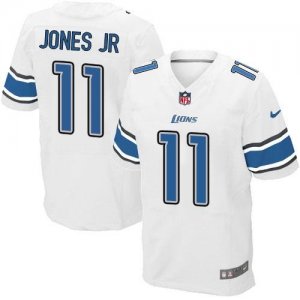 Nike Detroit Lions #11 Marvin Jones Jr White Men Stitched NFL Elite Jersey