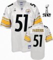 Pittsburgh Steelers #51 James Farrior 2011 Super Bowl XLV jersey