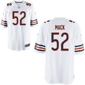 Nike Bears #52 Khalil Mack White Elite Jersey