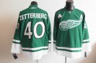 nhl detroit red wings #40 zetterberg green