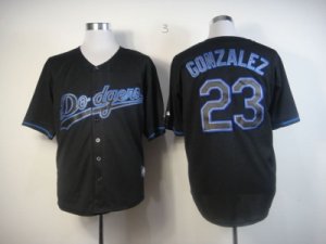 mlb jerseys los angeles dodgers #23 gonzalez black[Fashion]