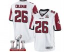 Mens Nike Atlanta Falcons #26 Tevin Coleman Limited White Super Bowl LI 51 NFL Jersey