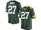 Mens Nike Green Bay Packers #27 Josh Jones Limited Green Team Color NFL Jersey
