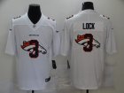 Nike Broncos #3 Drew Lock White Shadow Logo Limited Jersey