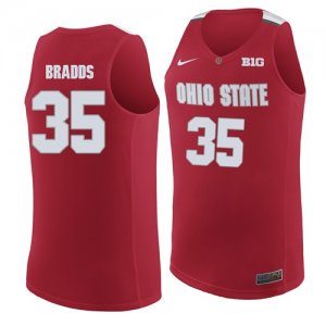 Ohio State Buckeyes 35 Gary Bradds Red College Basketball Jersey