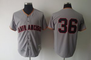 mlb san francisco giants #36 perry m&n grey