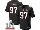 Mens Nike Atlanta Falcons #97 Grady Jarrett Elite Black Alternate Super Bowl LI 51 NFL Jersey