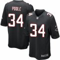 Mens Nike Atlanta Falcons #34 Brian Poole Game Black Alternate NFL Jersey