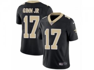 Mens Nike New Orleans Saints #17 Ted Ginn Jr Vapor Untouchable Limited Black Team Color NFL Jersey