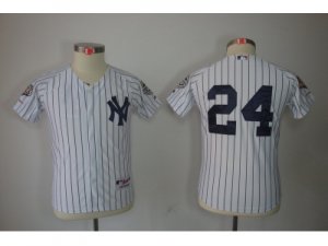 Youth New York Yankees #24 Robinson Can White jerseys(2009 Logo WS 09 Champions Pat)