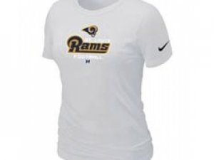 Women St.Louis Rams White T-Shirt