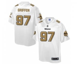 Men\'s Nike Minnesota Vikings #97 Everson Griffen Game White Pro Line Fashion NFL Jersey