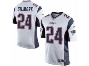 Mens Nike New England Patriots #24 Stephon Gilmore Game White NFL Jersey