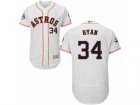 Houston Astros #34 Nolan Ryan Authentic White Home 2017 World Series Bound Flex Base MLB Jersey (2)
