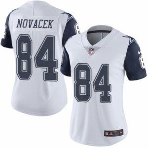 Women\'s Nike Dallas Cowboys #84 Jay Novacek Limited White Rush NFL Jersey