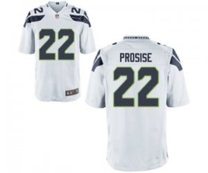 Men\'s Nike Seattle Seahawks #22 C.J. Prosise Game White NFL Jersey