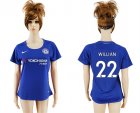 2017-18 Chelsea 22 WILLIAN Home Women Soccer Jersey