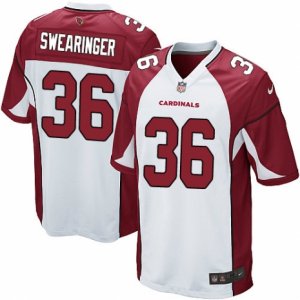 Mens Nike Arizona Cardinals #36 D. J. Swearinger Game White NFL Jersey