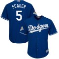 Los Angeles Dodgers #5 Corey Seager Royal 2017 World Series Bound Cool Base Player Jersey