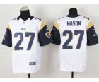 Nike jerseys st. louis rams #27 mason white[Elite]