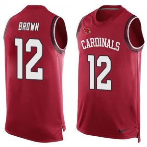 Nike Arizona Cardinals #12 John Brown Red Team Color Men\'s Stitched NFL Limited Tank Top Jersey