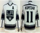 Youth jerseys los angeles kings #11 kopitar white[patch A]