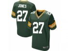 Mens Nike Green Bay Packers #27 Josh Jones Elite Green Team Color NFL Jersey