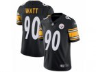Mens Nike Pittsburgh Steelers #90 T. J. Watt Vapor Untouchable Limited Black Team Color NFL Jersey