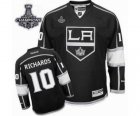 nhl jerseys los angeles kings #10 richards black-white[2014 Stanley cup champions]