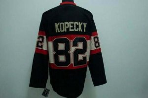 nhl chicago blackhawks #82 kopecky black winter classic